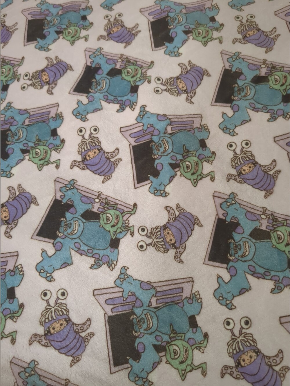 Monsters Inc Sully Mike Boo Soft Fleece Baby Blanket